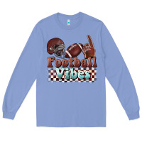 Colony Blue football vibes Long Sleeve Tee - BarkalooDesign