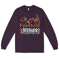 Plum football vibes Long Sleeve Tee - BarkalooDesign