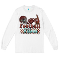 White football vibes Long Sleeve Tee - BarkalooDesign