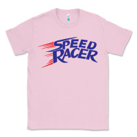 Bubblegum Pink blue speed racer 80s   speed racer Classic Tee - artisFamous