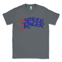 Charcoal Heather blue speed racer 80s   speed racer Classic Tee - artisFamous