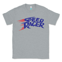 Heather Grey blue speed racer 80s   speed racer Classic Tee - artisFamous