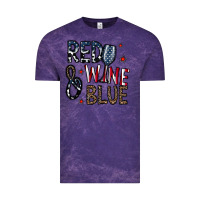 Cloud Purple red wine blue Vintage Tee - CowhideDigitalArt