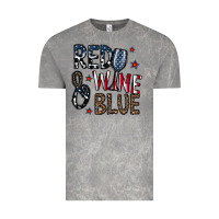Cloud Rock red wine blue Vintage Tee - CowhideDigitalArt