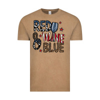 Red Wine Blue Vintage Tee | Teevron