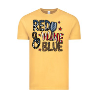 Vintage Mustard red wine blue Vintage Tee - CowhideDigitalArt
