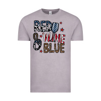 Vintage Zinc red wine blue Vintage Tee - CowhideDigitalArt