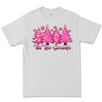 Dove Grey Tis the Season Pink Trees Premium Tee - CowhideDigitalArt