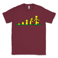 Burgundy evolution of lego Classic Tee - artisFamous