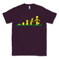 Plum evolution of lego Classic Tee - artisFamous