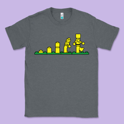 Evolution Of Lego Classic Tee Designed By Artisfamous