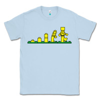 Dusty Blue evolution of lego Classic Tee - artisFamous