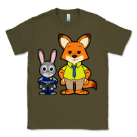 Army Green zootopia duo chibi Classic Tee - artisFamous