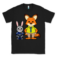 Black zootopia duo chibi Classic Tee - artisFamous