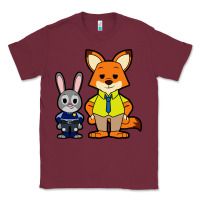 Burgundy zootopia duo chibi Classic Tee - artisFamous