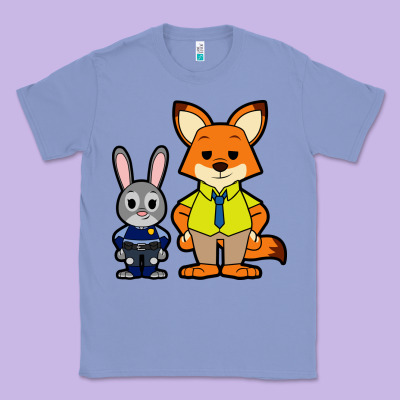 Zootopia Duo Chibi Classic Tee Designed By Artisfamous