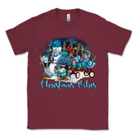 Burgundy christmas vibes Classic Tee - FaDigitalArtStudio