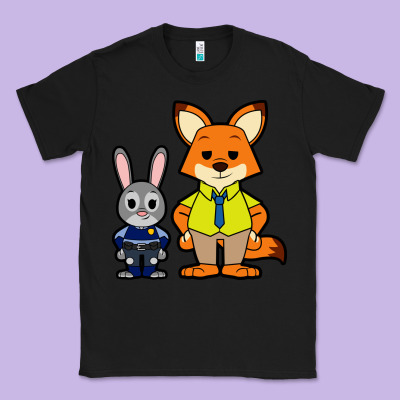 Zootopia Duo Chibi Classic Tee Designed By Artisfamous