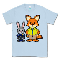 Dusty Blue zootopia duo chibi Classic Tee - artisFamous