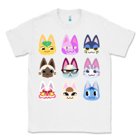 White animal crossing cute cats animal crossing new horizons Classic Tee - artisFamous