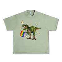 Oil Green lgbtq+  t rex Urban Heavy Tee - Artiststas