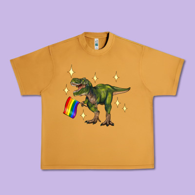Lgbtq+  T Rex Urban Heavy Tee Designed By Artiststas