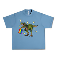 Pebble Blue lgbtq+  t rex Urban Heavy Tee - Artiststas