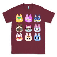 Burgundy animal crossing cute cats animal crossing new horizons Classic Tee - artisFamous