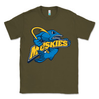 Army Green lakeland university muskies Classic Tee - artisFamous