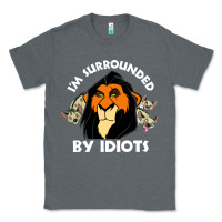 Charcoal Heather surrounded by idiots book Classic Tee - artisFamous