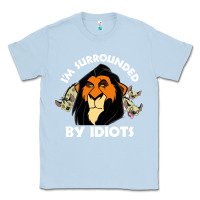 Dusty Blue surrounded by idiots book Classic Tee - artisFamous