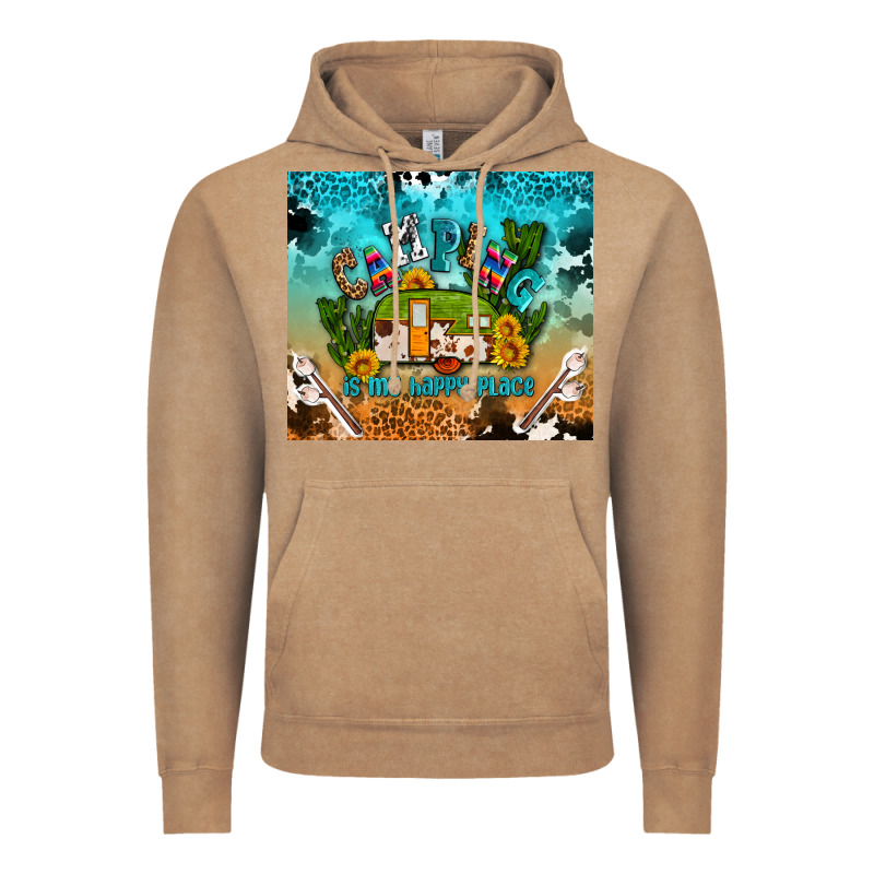 Camping Is My Happy Place Vintage Hoodie by AdoDesignShop | Teevron