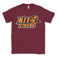 Burgundy rit athletics Classic Tee - artisFamous