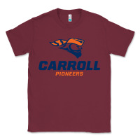 Burgundy carroll university pioneers Classic Tee - artisFamous