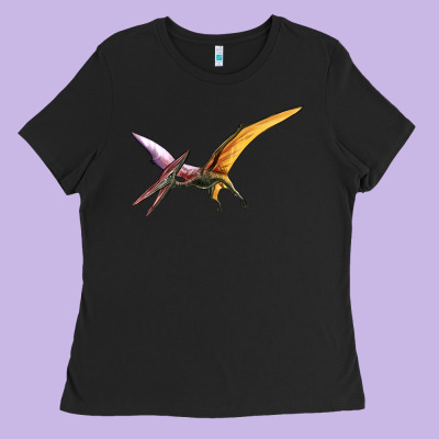 Dinosaur Pterodactyl Ladies Tee Designed By Artiststas
