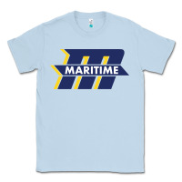 Dusty Blue massachusetts maritime academy Classic Tee - artisFamous