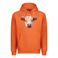 Carrot hereford cow head Premium Hoodie - RanaPortraitStore