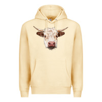 Pina Colada hereford cow head Premium Hoodie - RanaPortraitStore