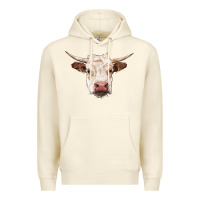 Sandshell hereford cow head Premium Hoodie - RanaPortraitStore