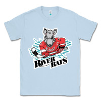 Dusty Blue albany river rats Classic Tee - artisFamous
