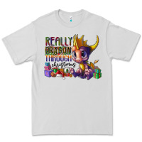 Dove Grey real dragon through christmas Premium Tee - CowhideDigitalArt