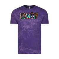 Cloud Purple howdy Vintage Tee - CowhideDigitalArt
