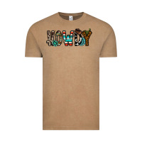Vintage Coffee howdy Vintage Tee - CowhideDigitalArt