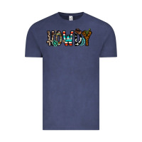 Vintage Denim howdy Vintage Tee - CowhideDigitalArt