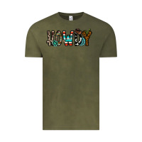 Vintage Olive howdy Vintage Tee - CowhideDigitalArt