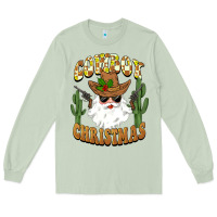 Matcha cowboy christmas santa Long Sleeve Tee - BarkalooDesign