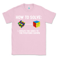 Bubblegum Pink youth rubiks cube rotate the sides to the position shown cube Classic Tee - DesigneFamous