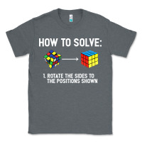 Charcoal Heather youth rubiks cube rotate the sides to the position shown cube Classic Tee - DesigneFamous