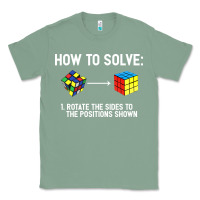 Sage youth rubiks cube rotate the sides to the position shown cube Classic Tee - DesigneFamous