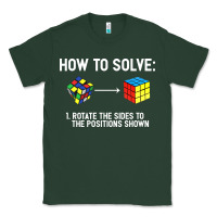 Sports Green youth rubiks cube rotate the sides to the position shown cube Classic Tee - DesigneFamous